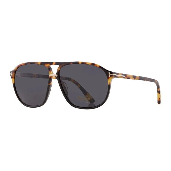 NEW TOM FORD SUNGLASSES, TOM FORD MEN HAVANA AVIATOR TF1026 05A, FT1026/S 05A - Picture 1 of 3